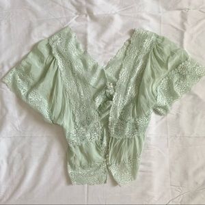 vintage silk lace top